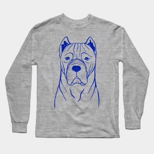 Cane Corso (Grey and Blue) Long Sleeve T-Shirt